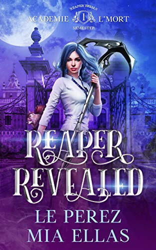 Teenage reaper in front of her academy